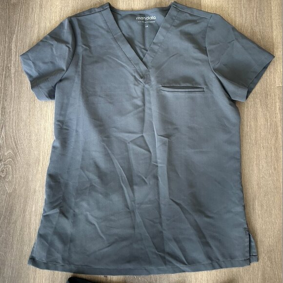 Mandala Tops - Grey Mandala Scrubs